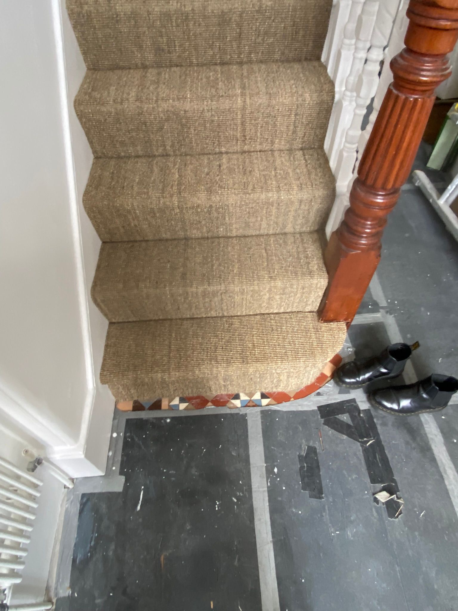 Fibre Carpets Sisal Boucle Cumin installation_10
