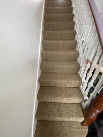 Fibre Carpets Sisal Boucle Cumin installation_2