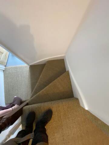 Fibre Carpets Sisal Boucle Cumin installation_4