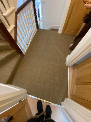 Fibre Carpets Sisal Boucle Cumin installation_5