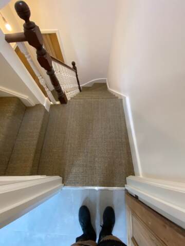 Fibre Carpets Sisal Boucle Cumin installation_9