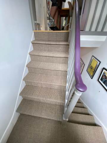 Fibre Carpets Sisal Easy Clean Bougle Agate installation in_1