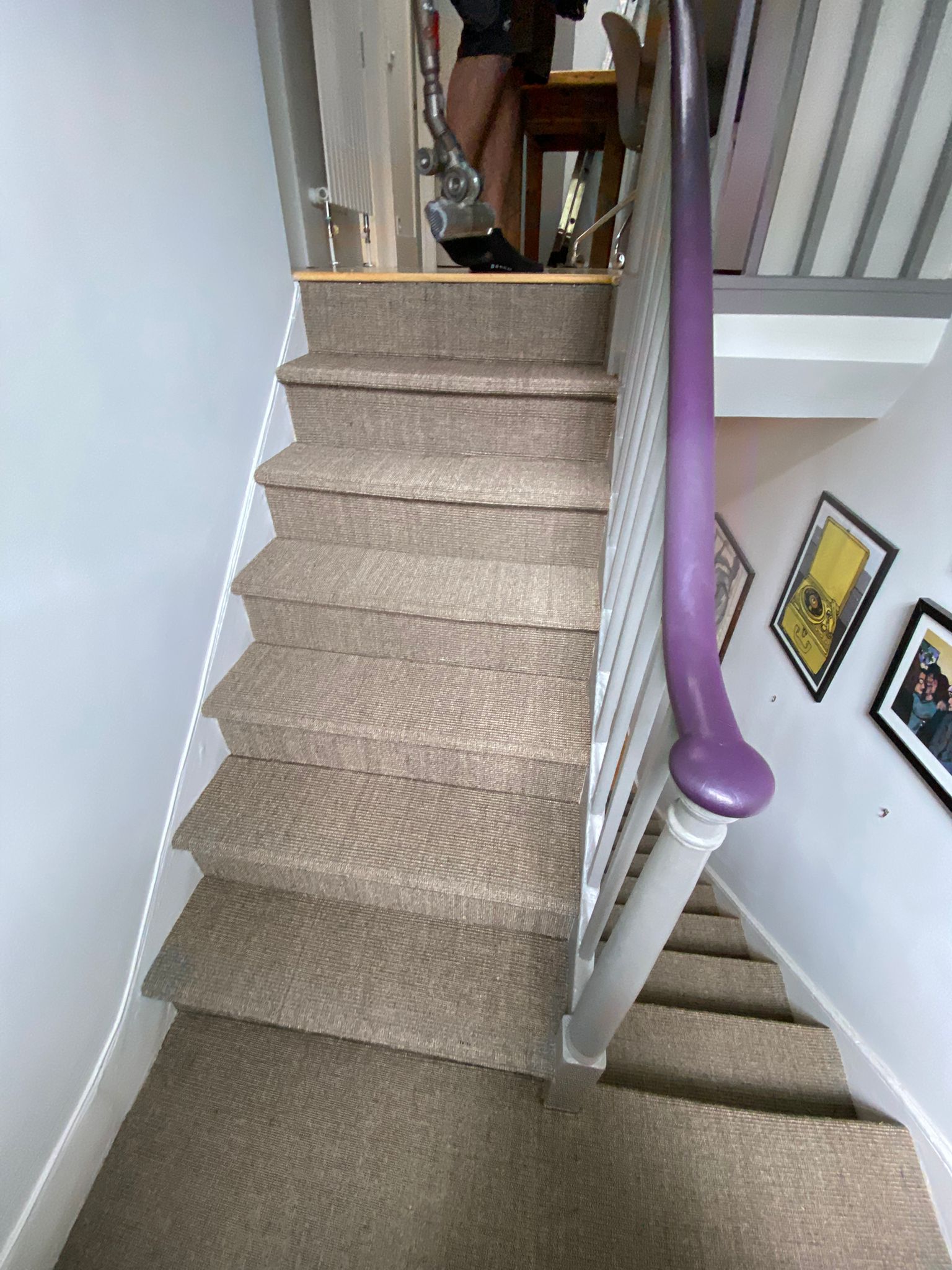 Fibre Carpets Sisal Easy Clean Bougle Agate installation in_1