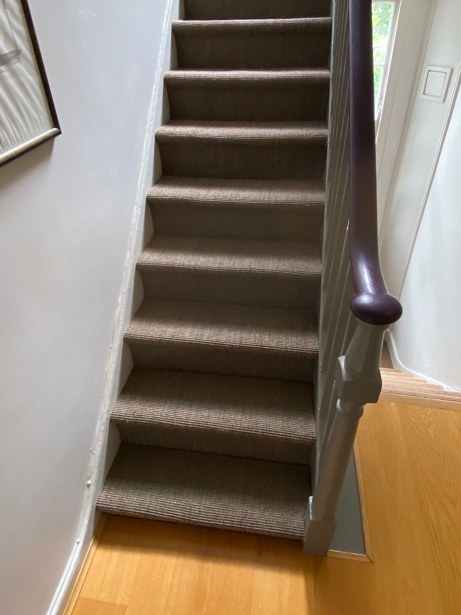 Fibre Carpets Sisal Easy Clean Bougle Agate installation in_2