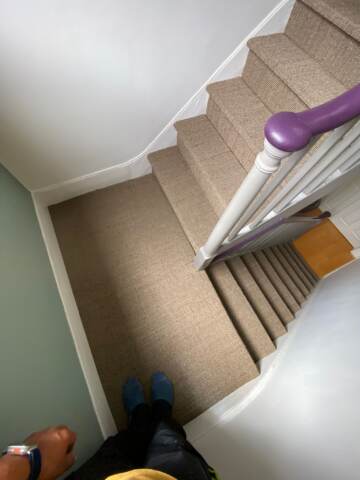 Fibre Carpets Sisal Easy Clean Bougle Agate installation in_3