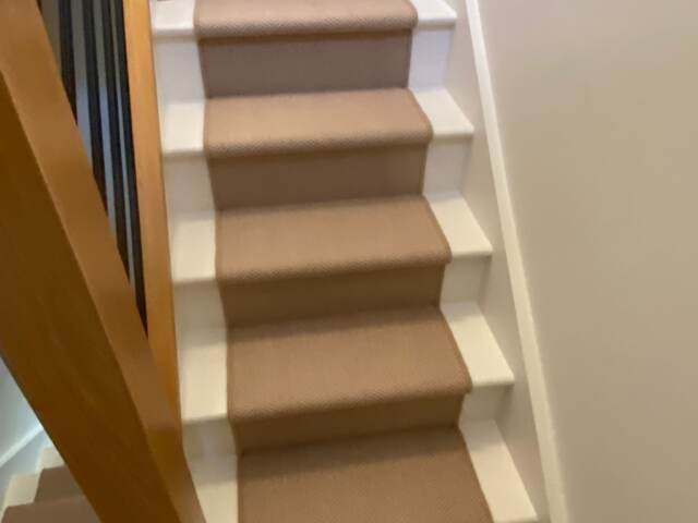 Fibre Carpets Wool Herringbone Woburn fitting in Hammersmith