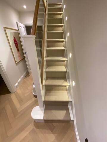 Fibre Carpets Wool Herringbone Woburn installation_6