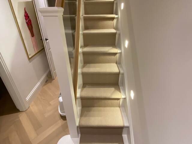 Fibre Carpets Wool Herringbone Woburn fitting in Hammersmith
