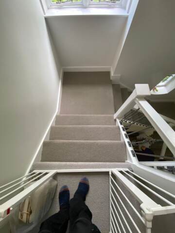 Fibre Carpets Wool Maldives Conch installation _5