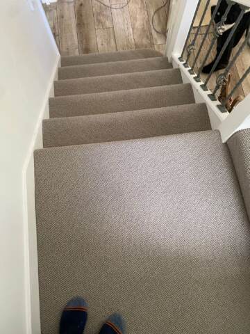 Fibre Carpets Wool Maldives Conch installation_7