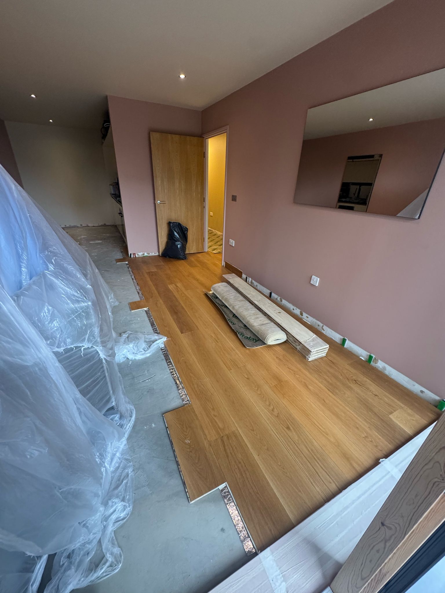 Hermosa Illuminada wood flooring installation_9