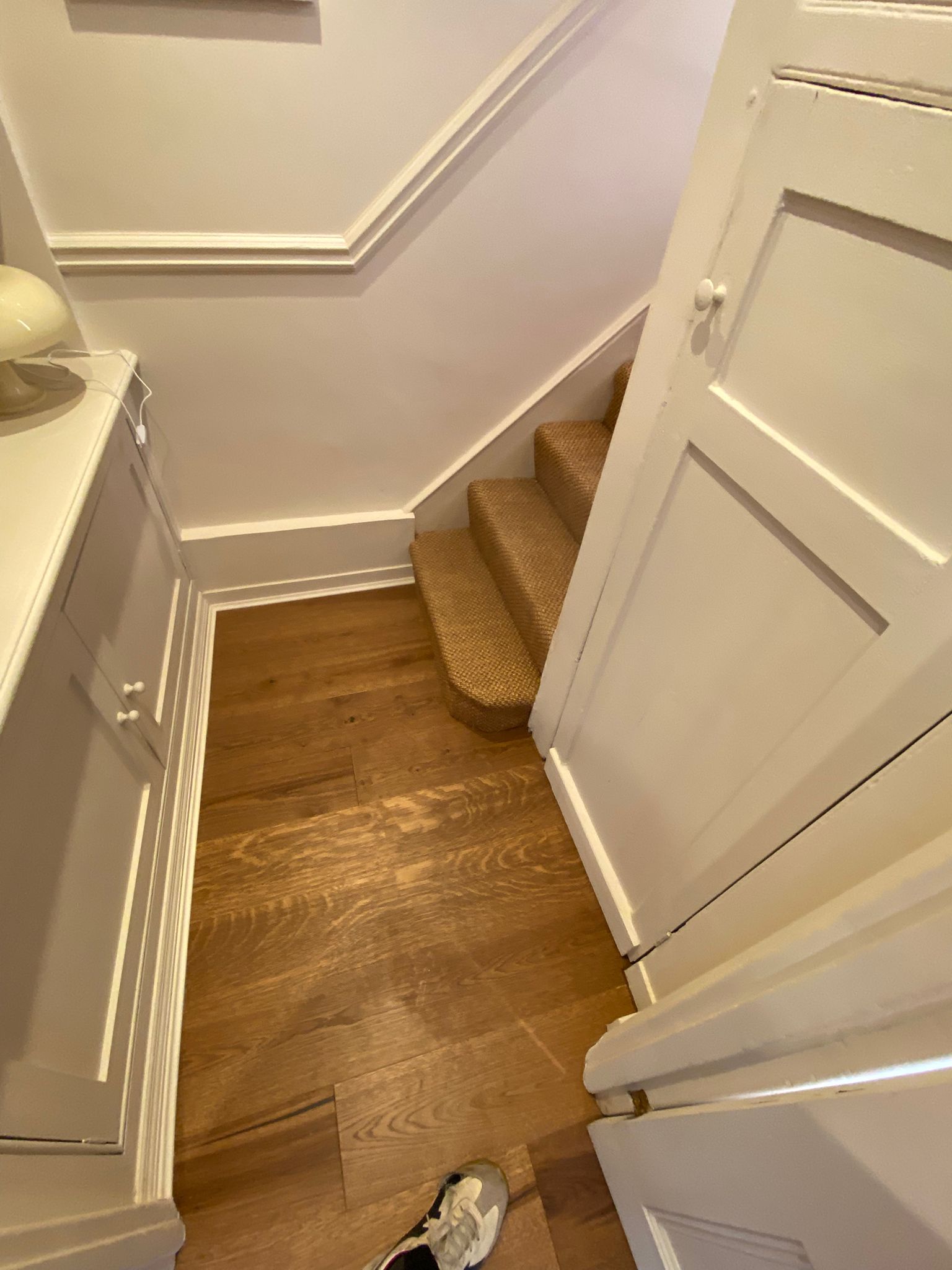 Kersaint Cobb Sisal Tigers Eye Amber carpet installation_3