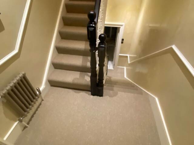 Telenzo Carpets Barbican Aspen installation in Acton