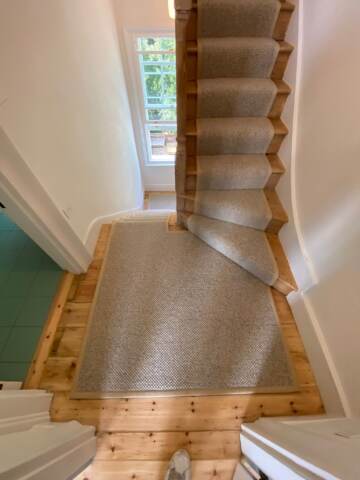 Westex Flooring Butterwick Wool Loop Chai carpet installation_12