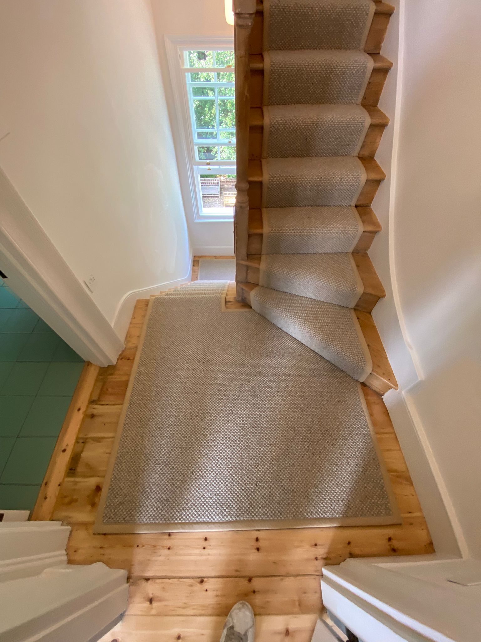 Westex Flooring Butterwick Wool Loop Chai carpet installation_12