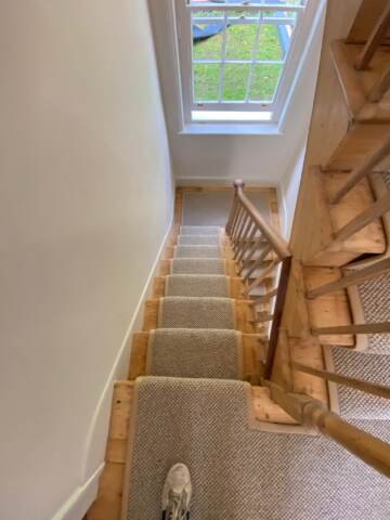 Westex Flooring Butterwick Wool Loop Chai carpet installation_5