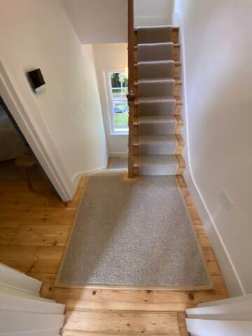 Westex Flooring Butterwick Wool Loop Chai carpet installation_6