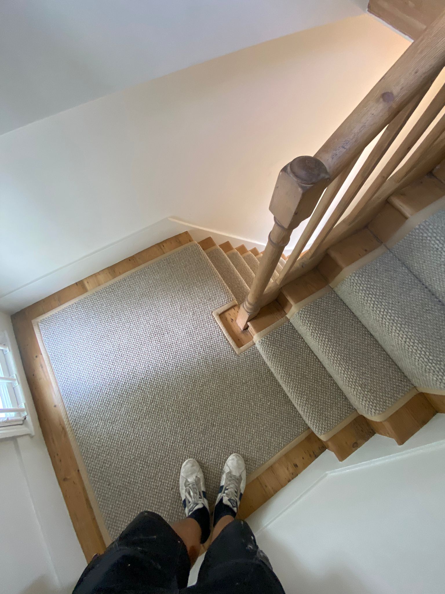 Westex Flooring Butterwick Wool Loop Chai carpet installation_9