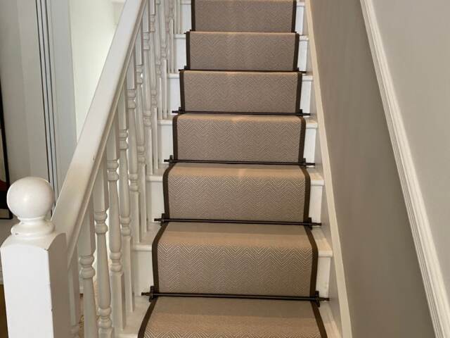 Westex Flooring Fired Earth Wharfe Castley carpet installation in Belgravia