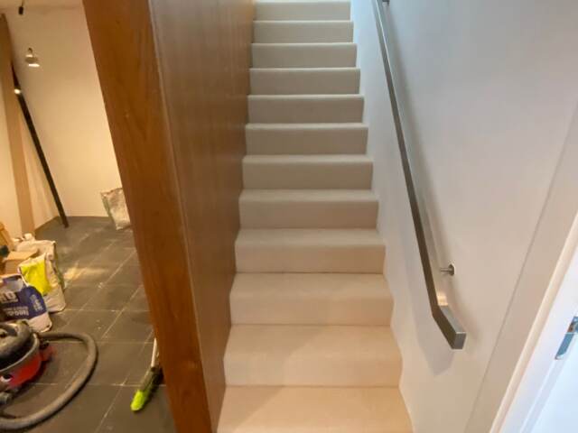 Westex Flooring Natural Loop Briar Cord carpet installation in Docklands