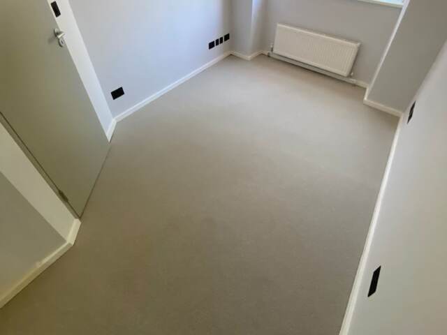 Westex Flooring Natural Loop Cable Stucco carpet installation in Kensington