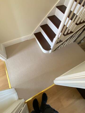 Westex Flooring Natural Loop Collection Boucle Thatch carpet installation_6