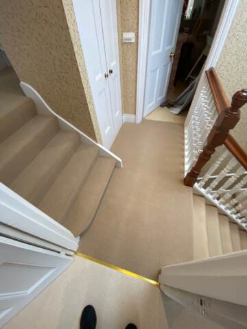 Westex Flooring Natural Loop Collection Cable Corn carpet installation in_2