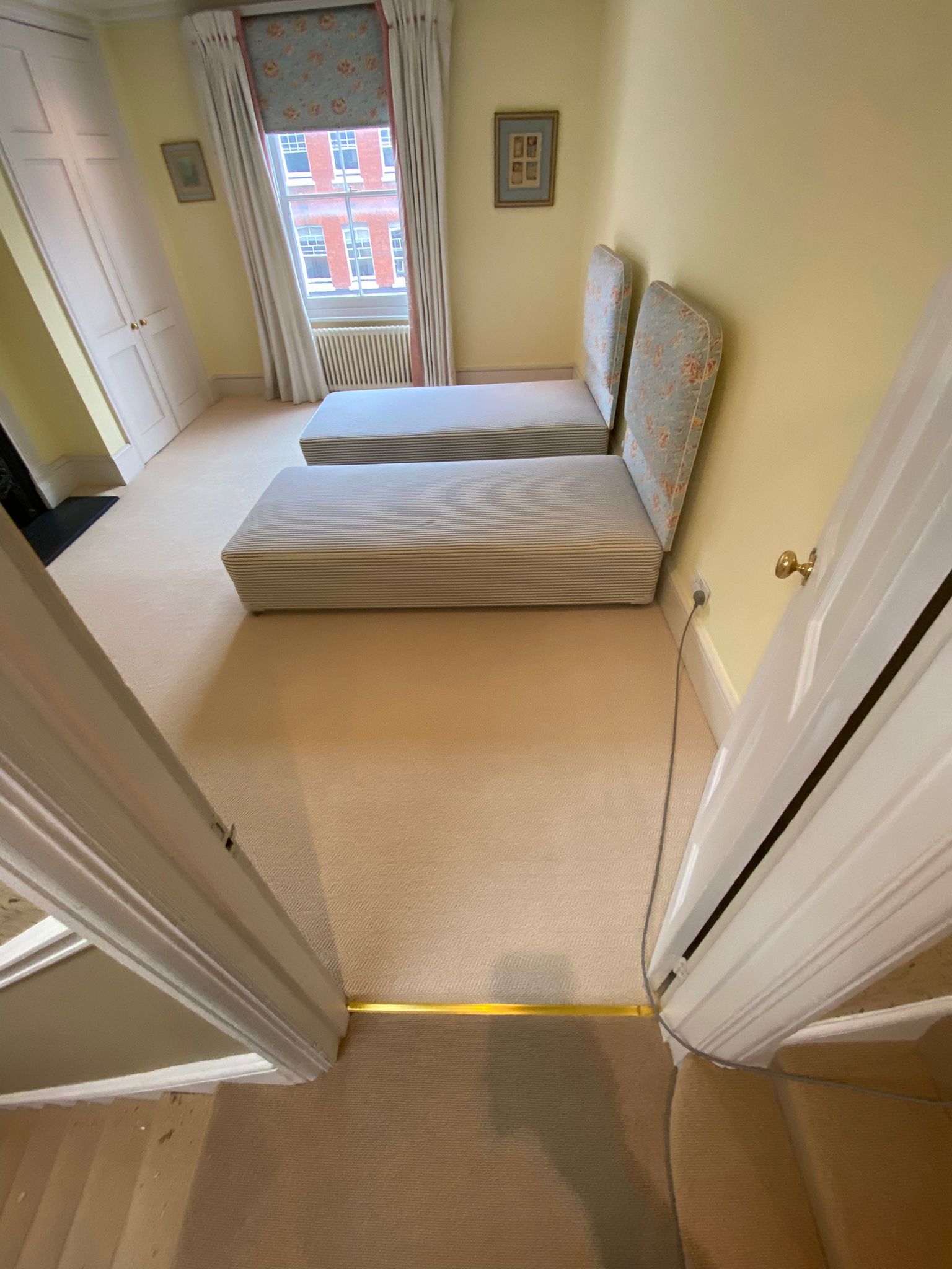 Westex Flooring Natural Loop Collection Cable Corn carpet installation in_7