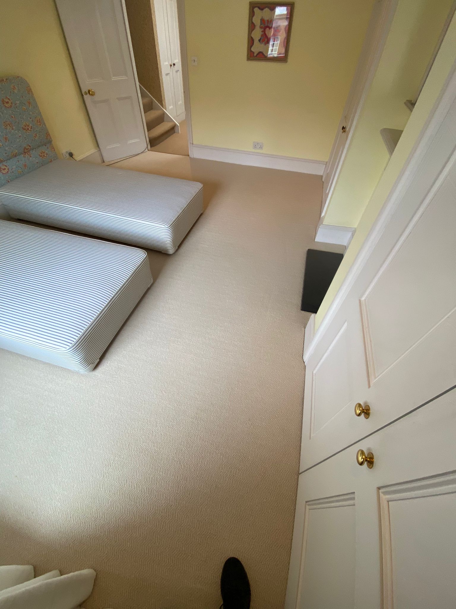 Westex Flooring Natural Loop Collection Cable Corn carpet installation in_9