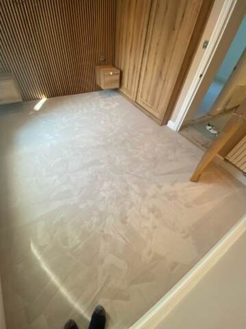 Westex Flooring Silken Velvet Calcite Chic carpet installation_3