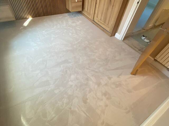 Westex Flooring Silken Velvet Calcite Chic carpet installation in Kings Cross