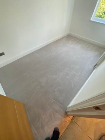 Westex Flooring Silken Velvet Calcite Chic carpet installation_5