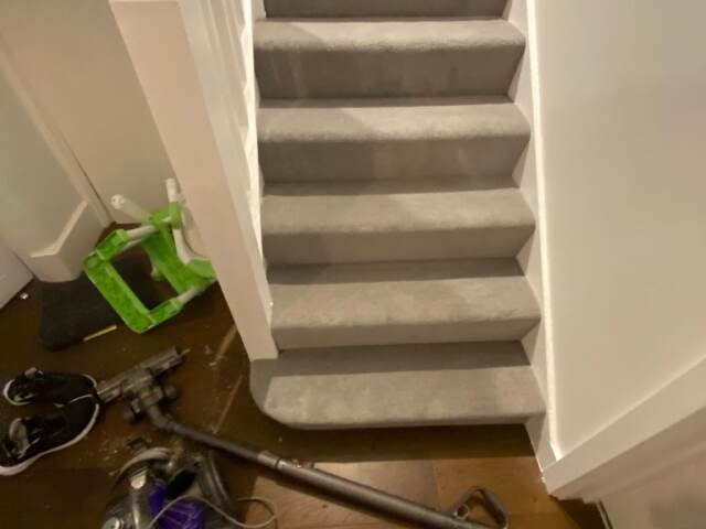 Westex Flooring Ultima Twist Crest Ash carpet installation in Battersea
