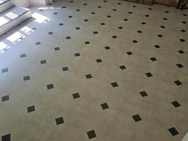 Amtico Signature Stucco Opaline installation in Camden