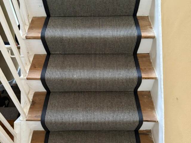 Crucial Trading Linen N Wool Dark Grey WL778 carpet installation in Mayfair