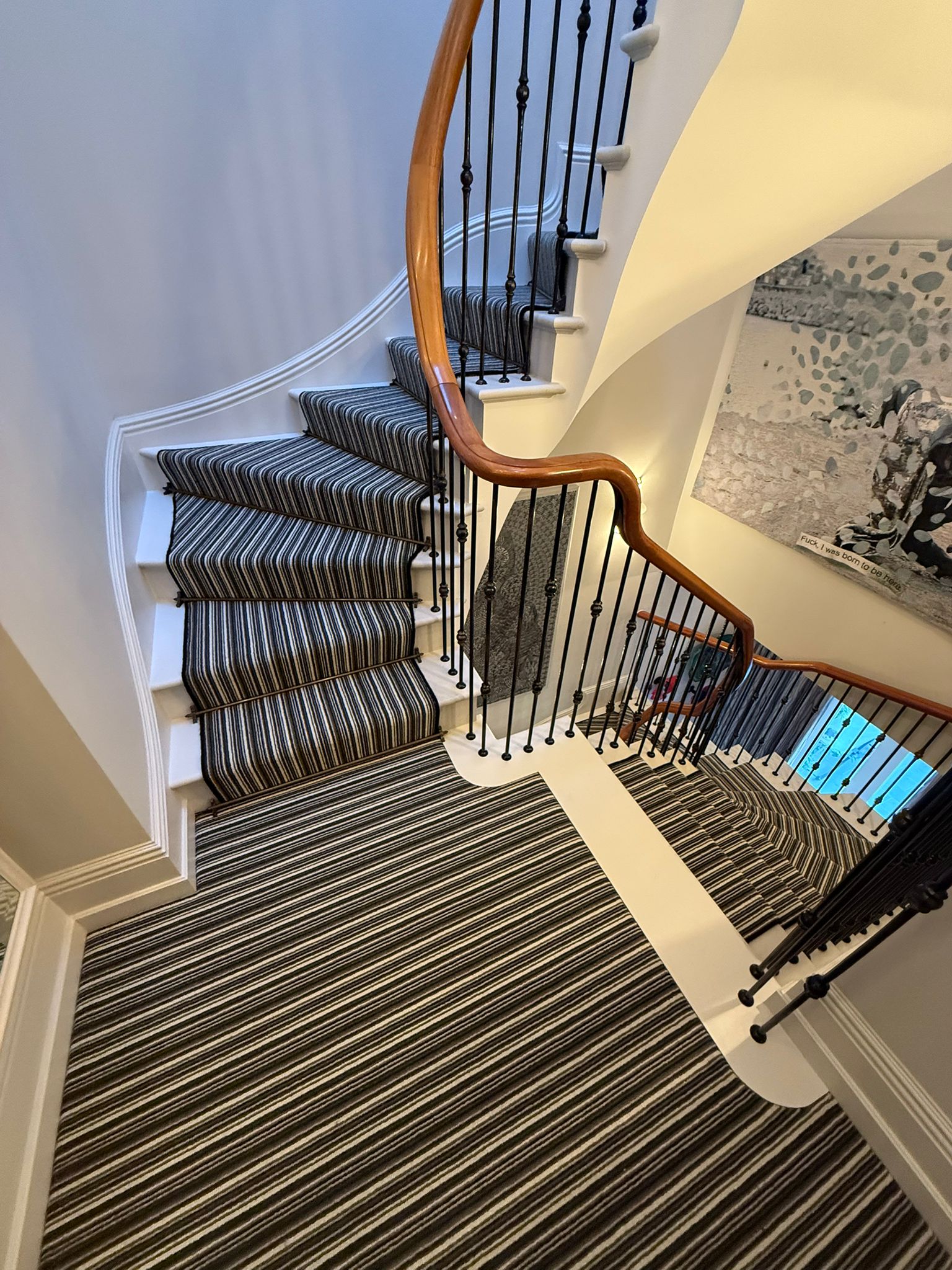 Hugh Mackay Carpets Deco Candy Stripe Woodland installation_14