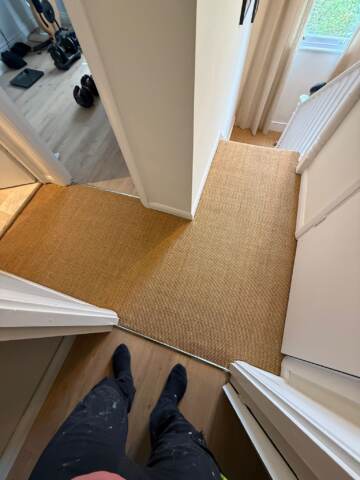 Kersaint Cobb Sisal Mini Boucle Amber carpet installation_5
