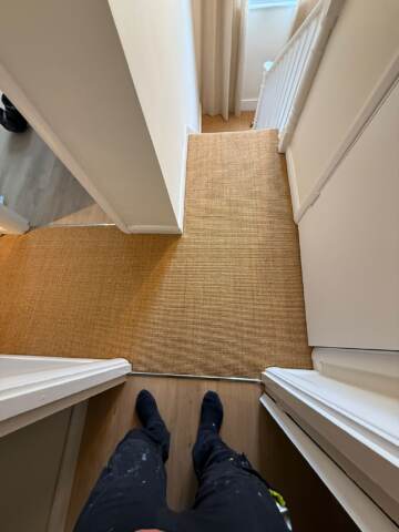 Kersaint Cobb Sisal Mini Boucle Amber carpet installation_6