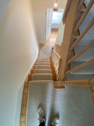 Westex Flooring Butterwick Wool Loop Chai carpet installation_10