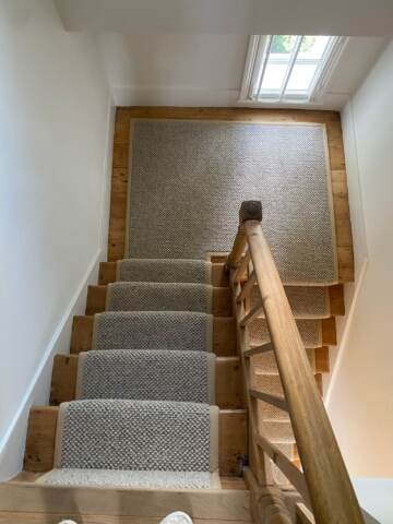 Westex Flooring Butterwick Wool Loop Chai carpet installation_13