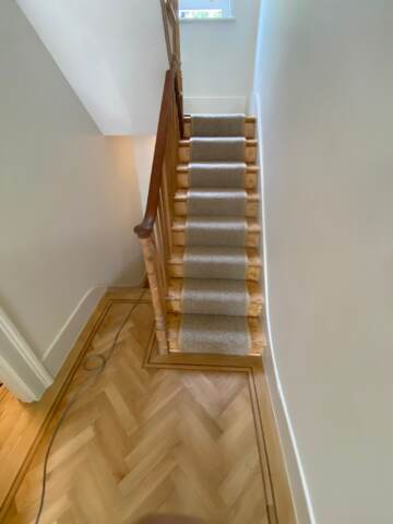 Westex Flooring Butterwick Wool Loop Chai carpet installation_4