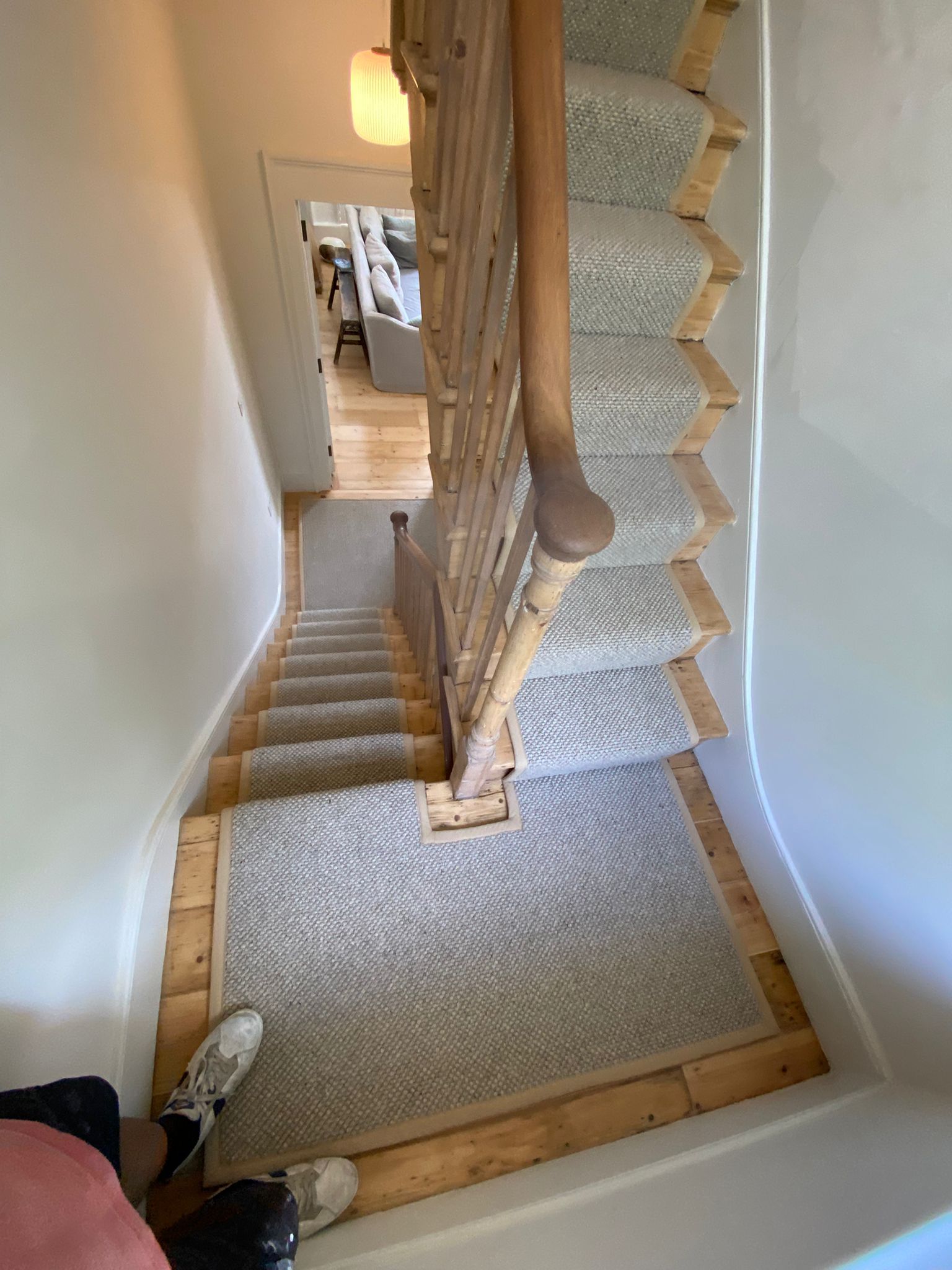 Westex Flooring Butterwick Wool Loop Chai carpet installation_8