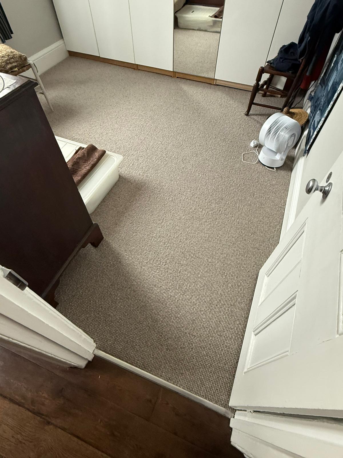 Westex Flooring Eskdale Wool Loop Bobcat carpet installation_6