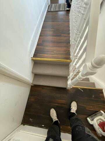 Westex Flooring Natural Loop Collection Cable Cobble carpet installation_2