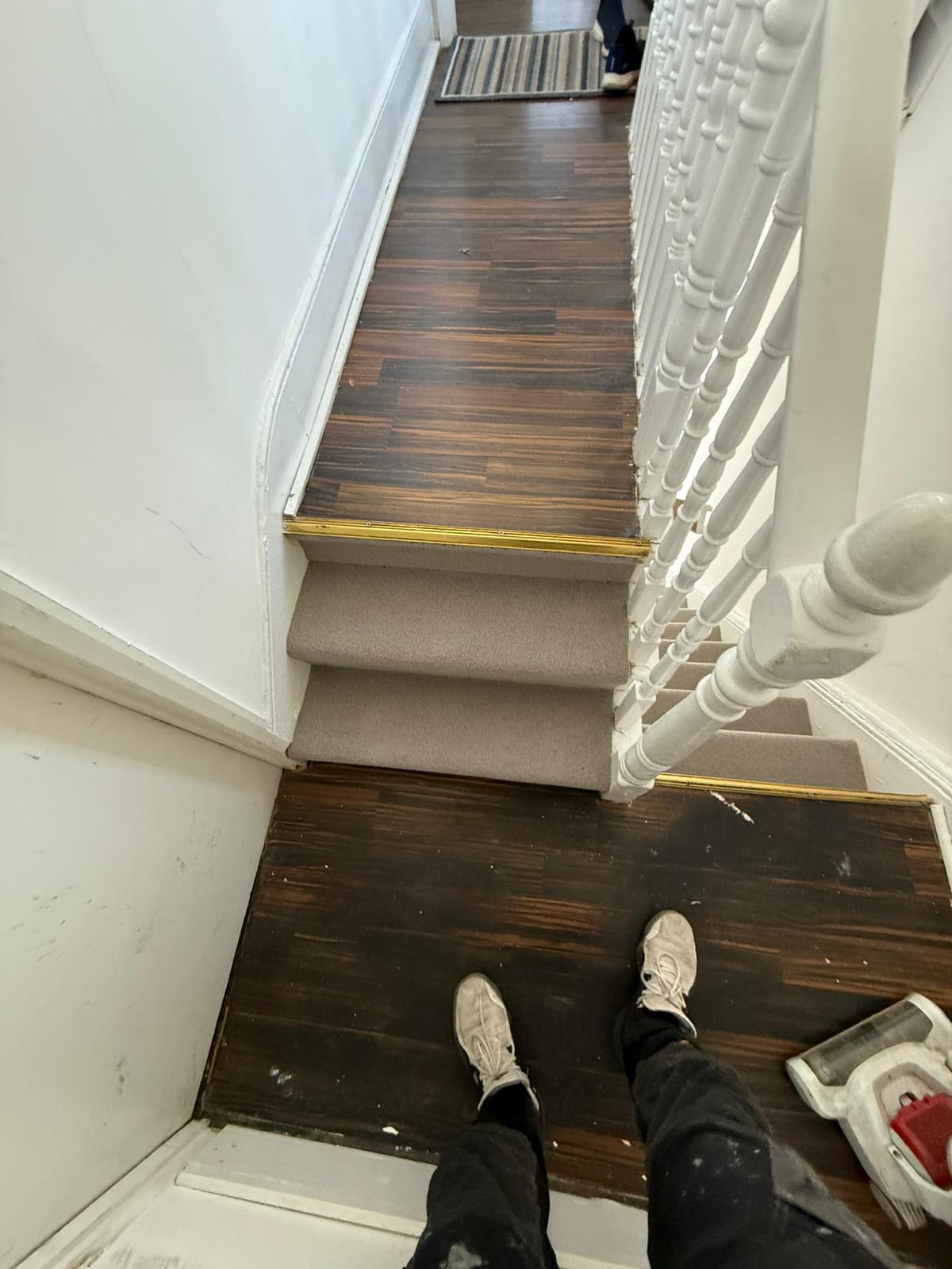 Westex Flooring Natural Loop Collection Cable Cobble carpet installation_2