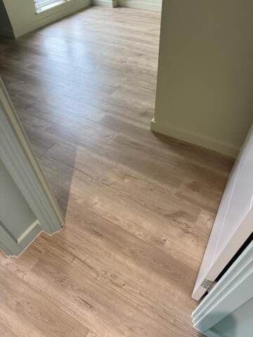 Amtico spacia sun bleached oak installation in Islington