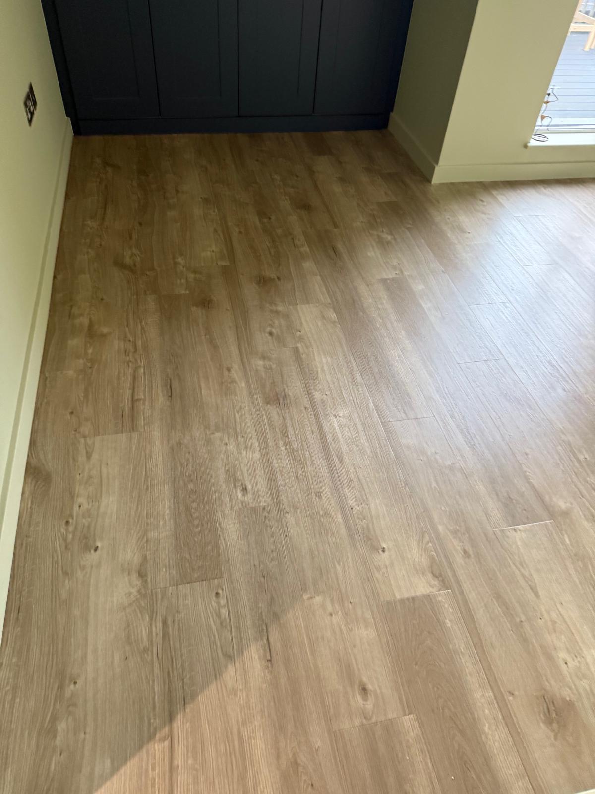 Amtico spacia sun bleached oak installation in Islington