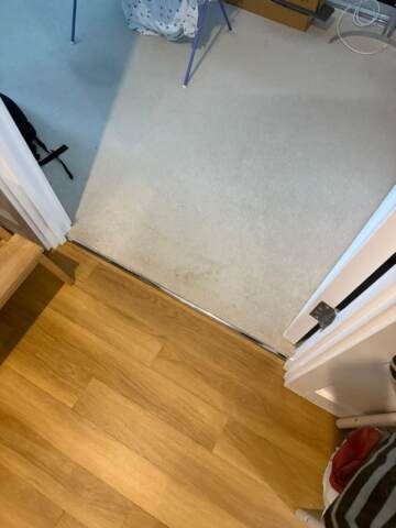 Amtico spacia honey oak installation in Bethnal Green