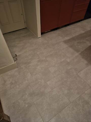 Amtico signature waterloo concrete installation in hackney