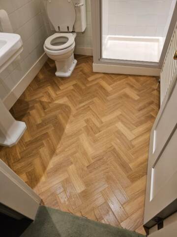 Amtico spacia honey oak installation graves in Hammersmith